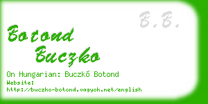 botond buczko business card
